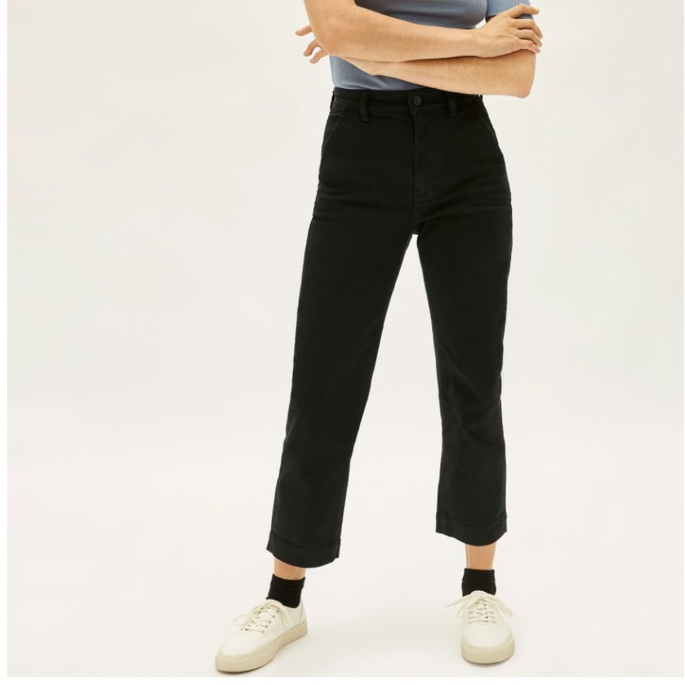 Everlane Never-Worn Black Straight Leg Crop